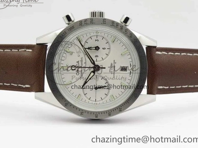0429 Speedmaster ’57 Co-Axial OMF 1:1 Best Edition White Dial Silver Markers A9300 (Free Leather Strap) Efficient 8133
